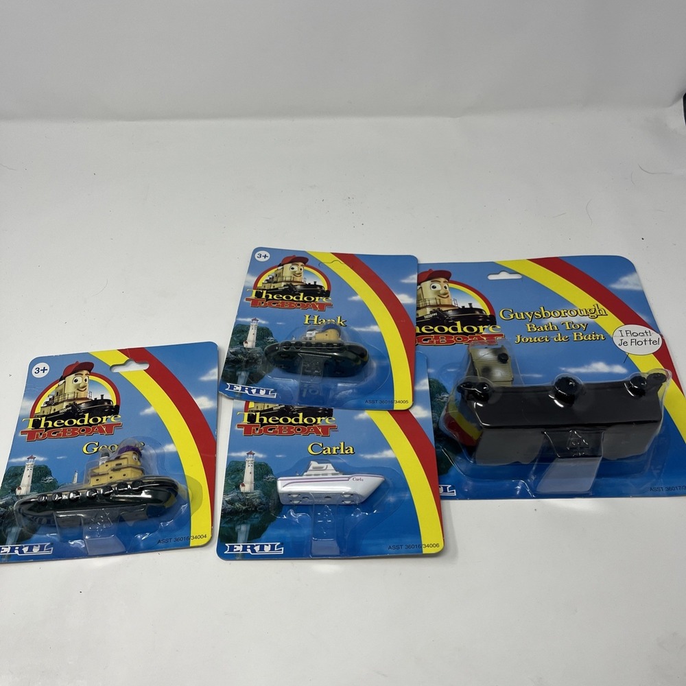 ERTL Theodore TugBoat Lot Of 4 Carla, George, Hank, Guysborough Toy